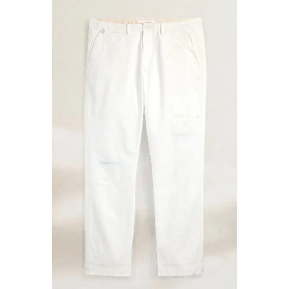 Polo Ralph Lauren Khaki Chino Pants Repaired Patchwork Distressed Size 48x34 NWT